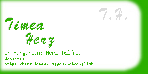 timea herz business card